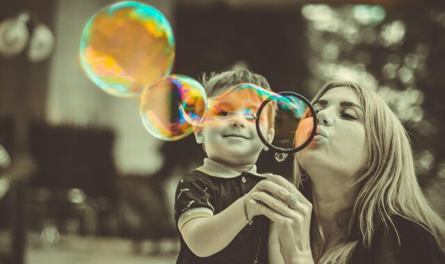 mother, son, bubbles, blow, play, soap bubbles, family, woman, kid, child, childhood, love, care, leisure, joy, happiness, mother, mother, family, family, family, family, family