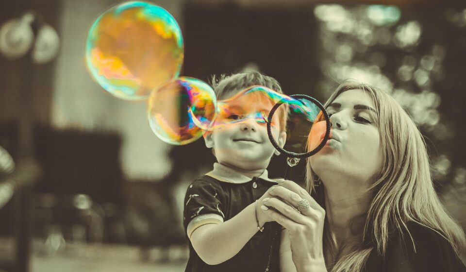 mother, son, bubbles, blow, play, soap bubbles, family, woman, kid, child, childhood, love, care, leisure, joy, happiness, mother, mother, family, family, family, family, family