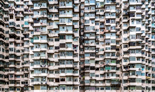 building, structure, infrastructure, window, establishment, hotel, city, urban, architecture, gray hotel