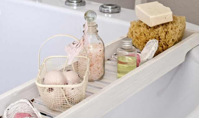 bath salts, to wash, to clean, natural cosmetics, wellness, feel good, relaxation, recreation, harmony, health, therapy, healthy, close up, pink, basket, bath balls, bath salts, bath salts, bath salts, bath salts, bath salts, natural cosmetics, health