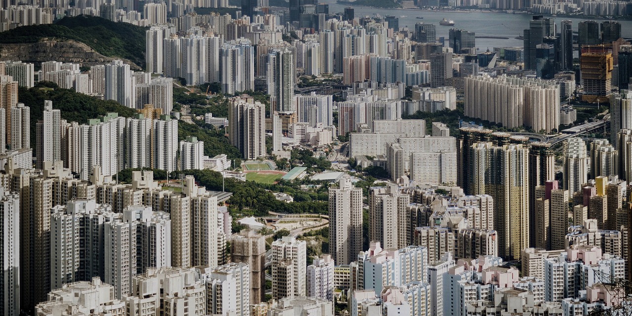city, skyscraper, urban, cityscape, modern, building, aerial, high, office, gray office