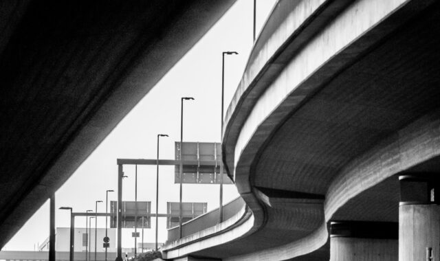 bridge, highway, road, architecture, city, urban, black and white, highway, highway, highway, highway, highway, city, urban, black and white